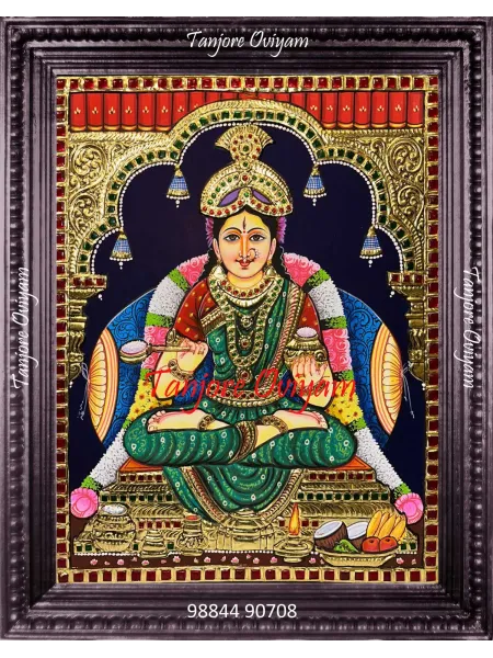 Tanjore Painting Of Annapoorni Devi
